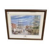 BOB BLAKE PORT SCENE PRINT