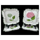 SET OF 4 ITALIAN CALYPSO SQUARE PLATES
