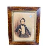 DISTINGUISHED GENTLEMAN ANTIQUE PRINT