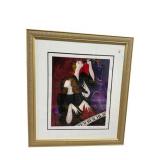 LINDA LE KIMPH PRINT 2 WOMEN MUSICAL SCENE