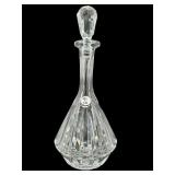 GORHAM CRYSTAL DECANTER WITH STOPPER 12 IN TALL