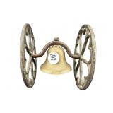 ANTIQUE VICTORIAN METAL PULL TOY WITH BELL