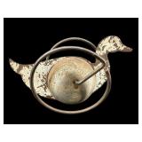 METAL DUCK PULL TOY WITH BELL