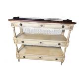 KARGES PAINT DECORATED 3 TIER SERVER