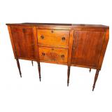 19TH CENTURY WALNUT SHERATON SIDEBOARD