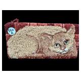 NEEDLEPOINT CAT BRICK DOOR STOP