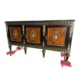 FRENCH BRONZE ADORNED EBONIZED SIDEBOARD