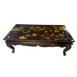 CHINOISERIE DECORATED ORIENTAL COFFEE TABLE