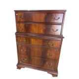 FLAME MAHOGANY CHEST ON CHEST