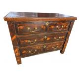 19TH CENTURY PAINT DECORATED MULE CHEST