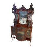 19TH CENT. MAHOGANY CARVED EDWARDIAN ETERGE