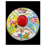 VINTAGE J.CHEIN CO. SPINNING TOP TIN TOY