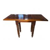 ROSEWOOD TURNED LEG CONSOLE TABLE