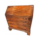 19TH CENTURY MAHOGANY SLANT FRONT DESK