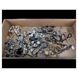 LARGE LOT OF COSTUME JEWELRY NECKLACES,
