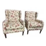 2 JOE RUGGIERO COLLECTION WINGBACK CHAIRS