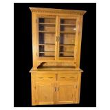 PINE STEPBACK CUPBOARD