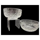 2 PC LOT SMALL WATERFORD CRYSTAL BOWLS