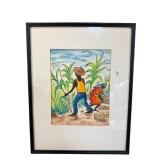 T JOSEPH FROM HAITI WATERCOLOR