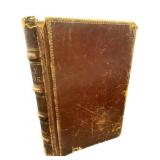 LEATHER BOUND DAY BOOK LEDGER;