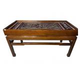 VERY ORNATE SOLID MAHOGANY 19TH CENT. ORIENTAL