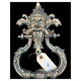 CAST IRON SATYR DOOR KNOCKER