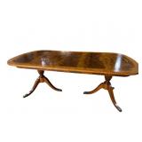 FLAMED MAHOGANY HIGH QUALITY BANDED DINING ROOM