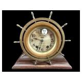 SETH THOMAS BRONZE 7 JEWEL 8 DAY SHIPS BELL CLOCK
