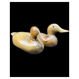 PR OF HAND CARVED WOODEN DUCK DECOYS