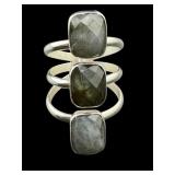 DESIGNER JAY KING STERLING LABRADORITE RING