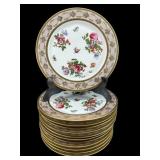 SET OF 12 BAVARIA TIRSCHENREUTH FLORAL DINNER