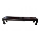 LONG ORIENTAL ROSEWOOD BENCH