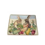 1FT 8IN X 2FT 3IN RABBIT CRUEL WORK RUG