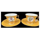 4 PC OF T&V LIMOGES TEA CUPS AND SAUCERS