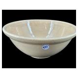 ANTIQUE YELLOW WARE POTTERY MIXING BOWL