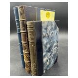 3 PC LOT OF LEATHER BOUND BOOKS