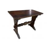 MAHOGANY SMALL TRESTLE TABLE