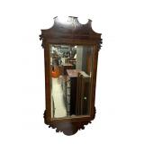 18TH CENT. INLAID MAHOGANY CHIPPENDALE MIRROR