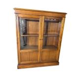 WALNUT 2 DOOR BOOKCASE