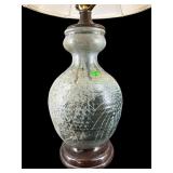 LARGE ORIENTAL STYLE POTTERY LAMP