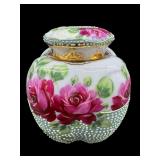 ANTIQUE HAND PAINTED NIPPON MORIAGE WITH FUSCHIA