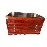 CHERRY INLAID JEWELRY BOX