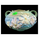 RARE ROSEVILLE POTTERY COSMOS 2 HANDLED SMALL VASE