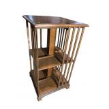 OAK REVOLVING BOOKCASE