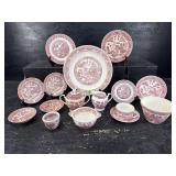 16 PC LOT OF RED WILLOW PORCELAIN