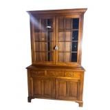 BLACK WALNUT CUSTOM STEP BACK CUPBOARD