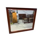 CHERRY BEVELED MIRROR