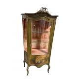 FRENCH VERNICE MARTIN TALL CURIO AS IS