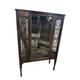 MAHOGANY SQUARE GLASS CHINA CLOSET