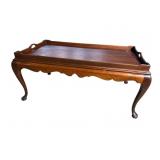 HICKORY CHAIR CO. SOLID MAHOGANY QUEEN ANNE